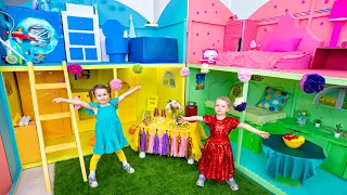 Maison de poupée géante pour cinq enfants