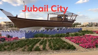 Jubail City Saudi Arabia...Jubail Downtown.City Driving.Dream City of Saudi Arabia.Industrial City