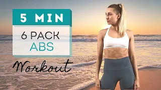 5 min SIXPACK ABS | No equipment at home core workout (No breaks)