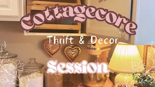 🌸thrifting cottagecore ~decor haul ~ spring decorating~ renter friendly