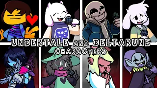 FNF Animal but Every Turn UNDERTALE and DELTARUNE Character Sings It