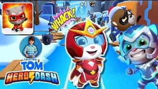 Talking Tom Hero Dash - Discover all theheroes - New ULTRAHERO - All BOSSES Superworld- Gameplay 3