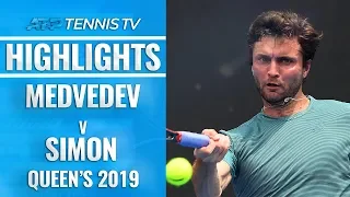 MONSTER Rallies in Medvedev v Simon Epic | Queen's 2019