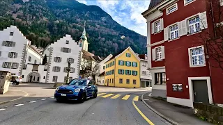 Driving in Swiss - FLÜELEN , One of the most beautiful Village in Switzerland - 4K