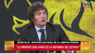 ✋ Javier Milei: "Lo primero que haría es la reforma del Estado"