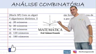 (Mack-SP) Com os algarismos 1, 2, 3, 4, 5 e 6 são formados números de 4 algarismos distintos.