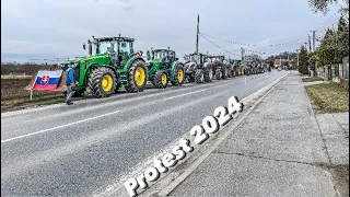 Protest poľnohospodárov 22.2.2024 (Prešov-Sabinov).