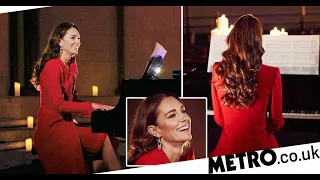 Kate wows fans with surprise piano performance at Christmas carol serv