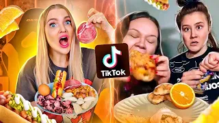 Повторяю ЧЕЛЛЕНДЖ из ТИК ТОК😱Розовая Еда vs Оранжевая! ФУД ТРЕНДЫ С ЕДОЙ из Тик Тока! Молли Молоко