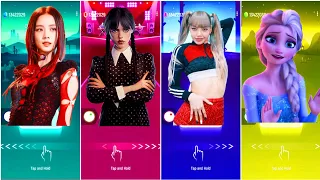 JISOO FLOWER vs LISA MONEY DDU-DU DDU-DU BLACKPINK vs WEDNESDAY vs DISNEY PRINCESS DANCE