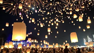 Amazing Chiang Mai Sky Lantern Festival | Thailand Loy Krathong Festival - Thailand Travel 2023