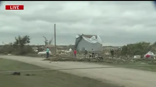 Adams County farm wiped out by likely tornado