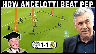 Tactical Analysis : An Ancelotti DEFENSIVE MASTERCLASS | TMA | Man City 1 - 1 Real Madrid