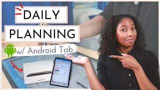 Daily Digital Plan With Me Using an Android | Samsung Galaxy Tab S8+ and Noteshelf App