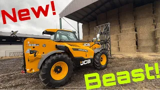 New JCB 536-95 on the Farm! First Drive!