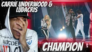 PURE MOTIVATION... CARRIE UNDERWOOD - CHAMPION (FT. LUDACRIS) | REACTION