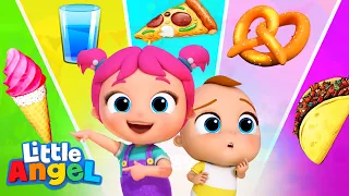 Color Food Song | Ice Cream, Fun at the Fair | Little Angel Kids Songs & Nursery Rhymes