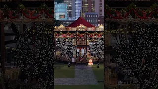 Christmas Carousel Christmas Market Part 1 │ Sims 4  │ No CC │ Build Tips