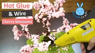 Hot Glue Wire tree Cherry blossoms Sakura | Awesome Hot Glue DIY Life Hacks for Crafting Art #002