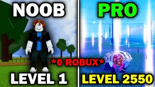 NOOB To PRO With NO ROBUX In Blox Fruits Roblox (Part 3)