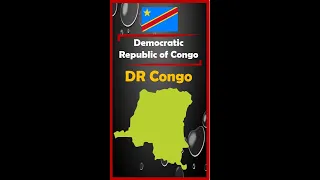 #47. DEMOCRATIC REPUBLIC OF CONGO in 1 minute - #Shorts - Geography Nuts