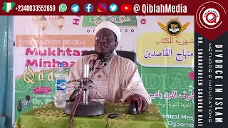 DIVORCE IN ISLAM I METHODS & IMPLICATIONS II DR SHARAFUDEEN GBADEBO RAJI