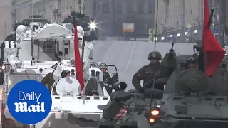 Russia's troops rehearse for Victory Day parade in Moscow - Daily Mail