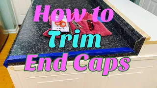 How to trim countertop end caps//Hand tools vs Trim Router//