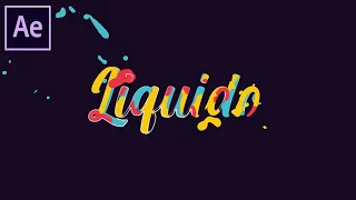 TEXTO LÍQUIDO no AFTER EFFECTS - Tutorial Liquid Motion