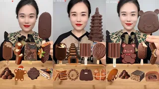 Emoji Chocolate İceCream and PopularFoods🍦(chewy sounds) | TikTok Emojis | Emojilerle Dondurma Yeme