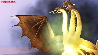 Ghidorah Alpha Roar Wakes Other Kaiju's In Kaiju Universe ! | Roblox