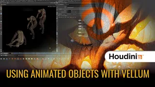 Using Animated Objects with Vellum in Houdini