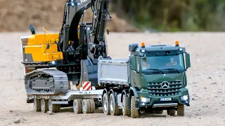 AWESOME OUTDOOR RC MODEL ACTION!! RC TRUCKS SCALEART, RC EXCAVATOR VOLVO 480D, RC693T DOZER RC4WD