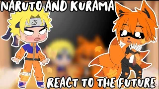 Past Naruto and Kurama react to the future