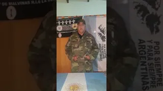 Veterano de malvinas quedense en casa