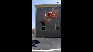 Learn How to Back Full On Trampoline - 1 Minute Method #Shorts