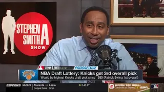 Stephen A. Smith reacts to 2019 NBA Draft Lottery: Knicks get 3rd overall pick