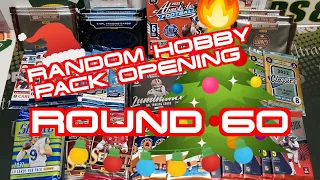 Random Football Card Hobby Pack Opening Round 60! 🎄🔥🎄