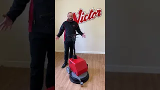 Victor Fsx-450 Battery Floor Burnisher Demo - Cordless Rotary Floor Cleaning