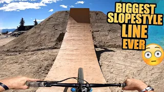 I GOT 4TH PLACE - THE BIGGEST MTB SLOPESTYLE LINE EVER MADE!