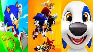 Sonic Forces vs Sonic Dash vs Dog: Tom Gold Run