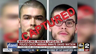 Police catch missing inmate David Watson in Jessup