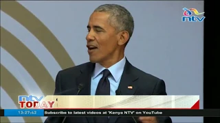 Barack Obama gives passionate speech on democracy at Nelson Mandela annual lecture