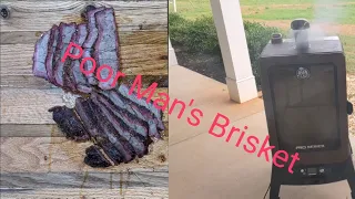 "Poor Man's Brisket" Smoked Chuck roast in the Pitboss Vertical Smoker