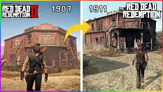 RDR1 vs RDR2 : Evolution of the Red Dead Map