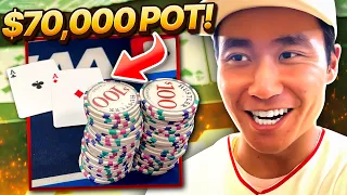 Playing a $70,000 POT with ACES! | Rampage Poker Vlog