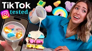 I tried VIRAL RECIPES on TIKTOK & INSTAGRAM *what's ACTUALLY worth making??*