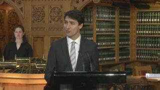 Prime Minister Trudeau welcomes Malala Yousafzai as an honorary Canadian citizen