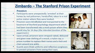 Zimbardo & The Stanford Prison Experiment - Social Influence - Stage 2 Psychology