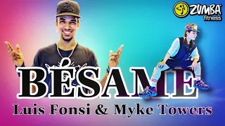 Luis Fonsi, Myke Towers - BÉSAME Bachata Dance  workout Zumba choreography